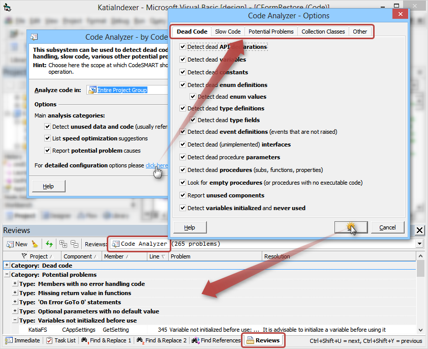 CodeSMART for VB6 - The Code Analyzer