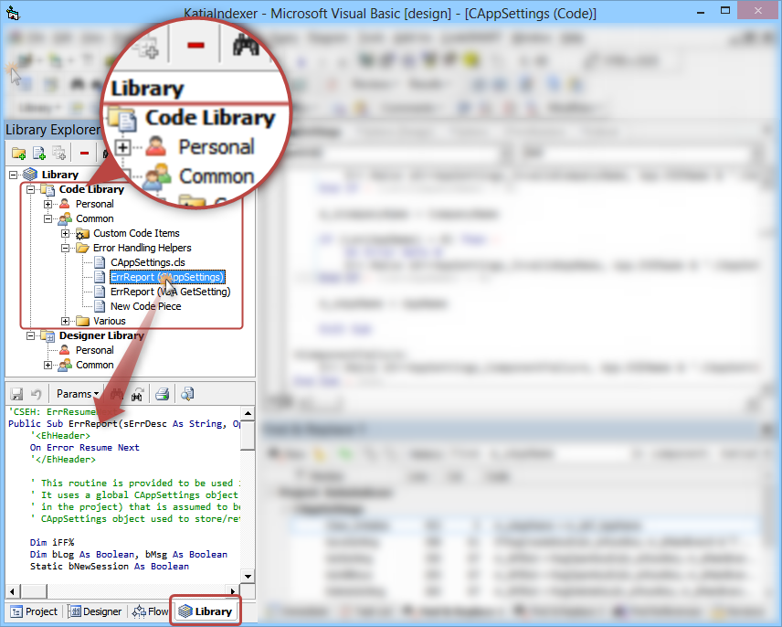 CodeSMART for VB6 - Reusing and sharing code with the Library Explorer