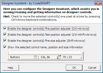The CodeSMART Designer Helpers