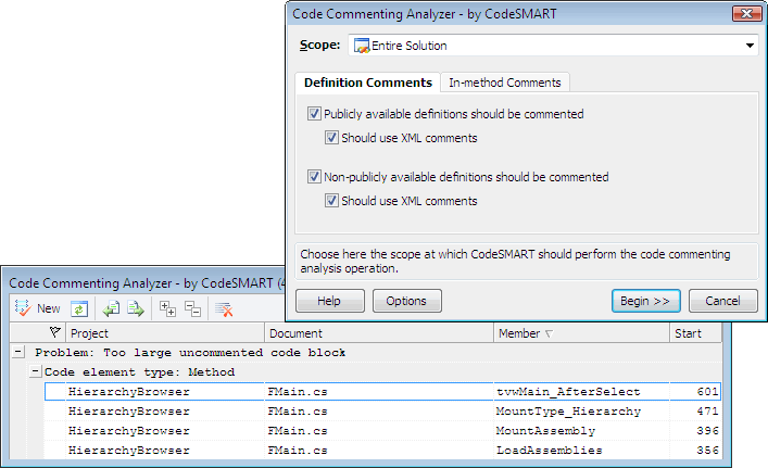 The CodeSMART XML Analyzer